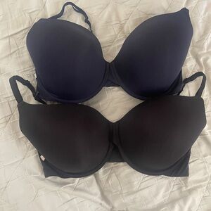 Harper Wilde Women's padded bra BUNDLE Intimates - Black and Navy Bras 34 DD